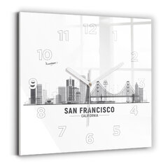 Seinakell San Francisco Panoraam, 30x30 cm цена и информация | Часы | kaup24.ee