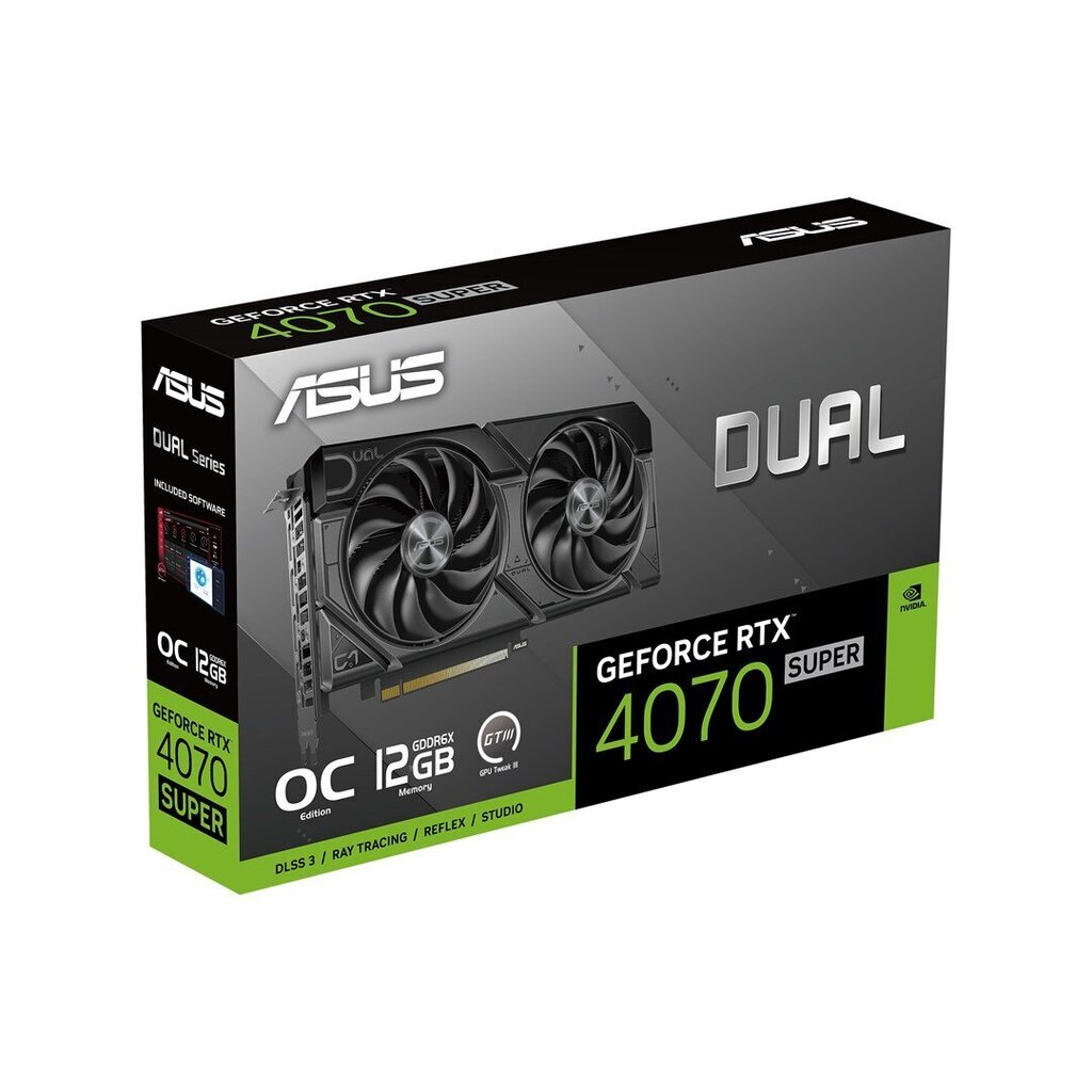 Asus Dual GeForce RTX 4070 Super Evo OC Edition (90YV0KC0-M0NA00) цена и информация | Videokaardid (GPU) | kaup24.ee