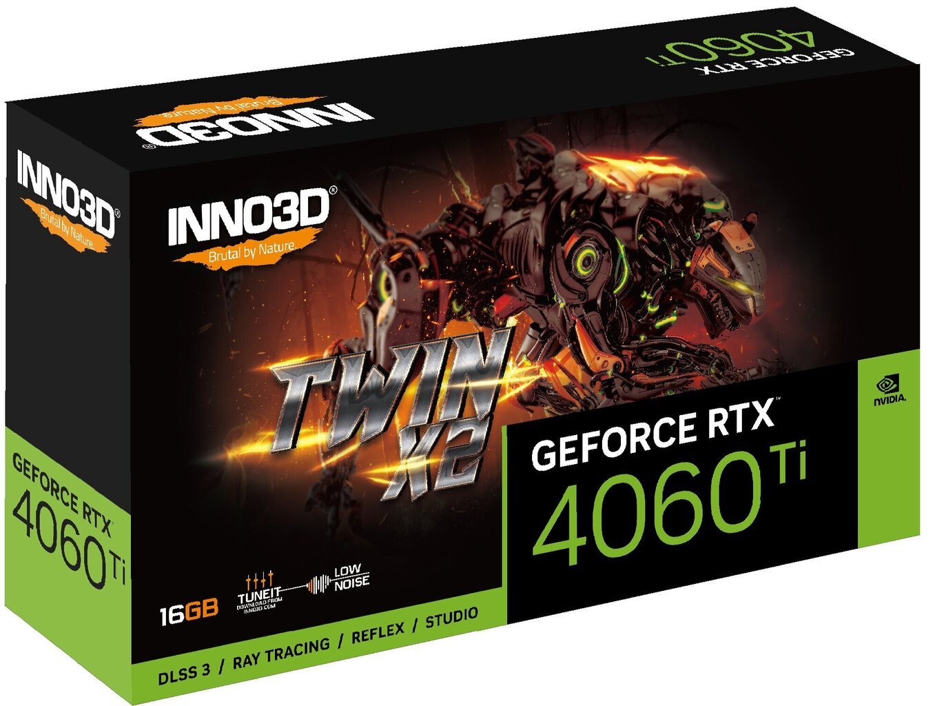 Inno3D GeForce RTX 4060 Ti Twin X2 (N406T2-16D6-178055N) цена и информация | Videokaardid (GPU) | kaup24.ee