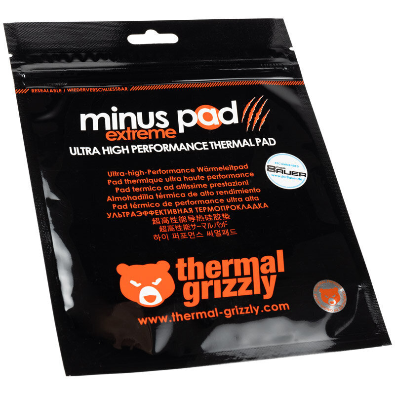 Thermal Grizzly Minus Pad Extreme 100 × 100 × 1 mm hind ja info | Termopastad | kaup24.ee