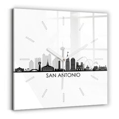 Seinakell San Antonio Linn Texas, 30x30 cm цена и информация | Часы | kaup24.ee