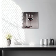 Seinakell Punane Veinilamp, 30x30 cm цена и информация | Часы | kaup24.ee