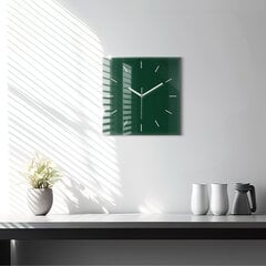 Seinakell Pudeli Värv Roheline, 30x30 cm цена и информация | Часы | kaup24.ee