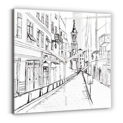 Seinakell Provence'I Linna Joonis, 30x30 cm hind ja info | Kellad | kaup24.ee
