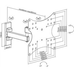 Goobay 49714 23-42" hind ja info | Teleri seinakinnitused ja hoidjad | kaup24.ee