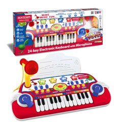 Детское пианино с микрофоном Bontempi, красный цвет цена и информация | Развивающие игрушки | kaup24.ee