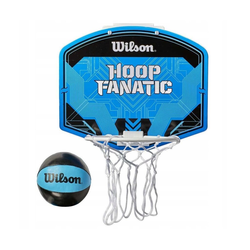 Mini korvpallilaud koos palliga Wilson Hoop Fanatic, 30x25 cm цена и информация | Korvpallilauad | kaup24.ee