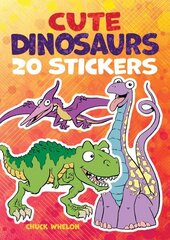 Cute Dinosaurs Stickers: 20 Stickers hind ja info | Väikelaste raamatud | kaup24.ee