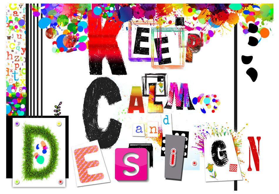 Fototapeet - Keep Calm and Design hind ja info | Fototapeedid | kaup24.ee