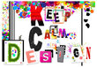 Fototapeet - Keep Calm and Design hind ja info | Fototapeedid | kaup24.ee