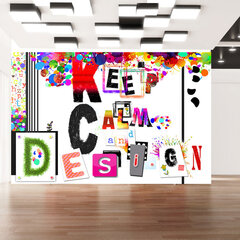 Fototapeet - Keep Calm and Design hind ja info | Fototapeedid | kaup24.ee