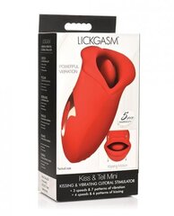 Вибратор для клитора Lickgasm, Kiss and Tell, красный цвет цена и информация | Вибраторы | kaup24.ee