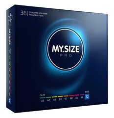 Презервативы My.Size Pro 72 мм, 36 штук цена и информация | Презервативы | kaup24.ee