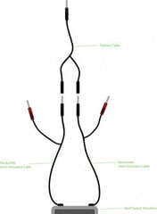 Комбинированный кабель Electrastim Трехфазный цена и информация | БДСМ и фетиш | kaup24.ee