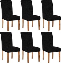 Набор чехлов для стульев Apol home, 6 шт., черный цена и информация | Подушки, наволочки, чехлы | kaup24.ee