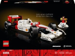 10330 LEGO® Icons McLaren MP4/4 и Ayrton Senna цена и информация | Конструкторы и кубики | kaup24.ee