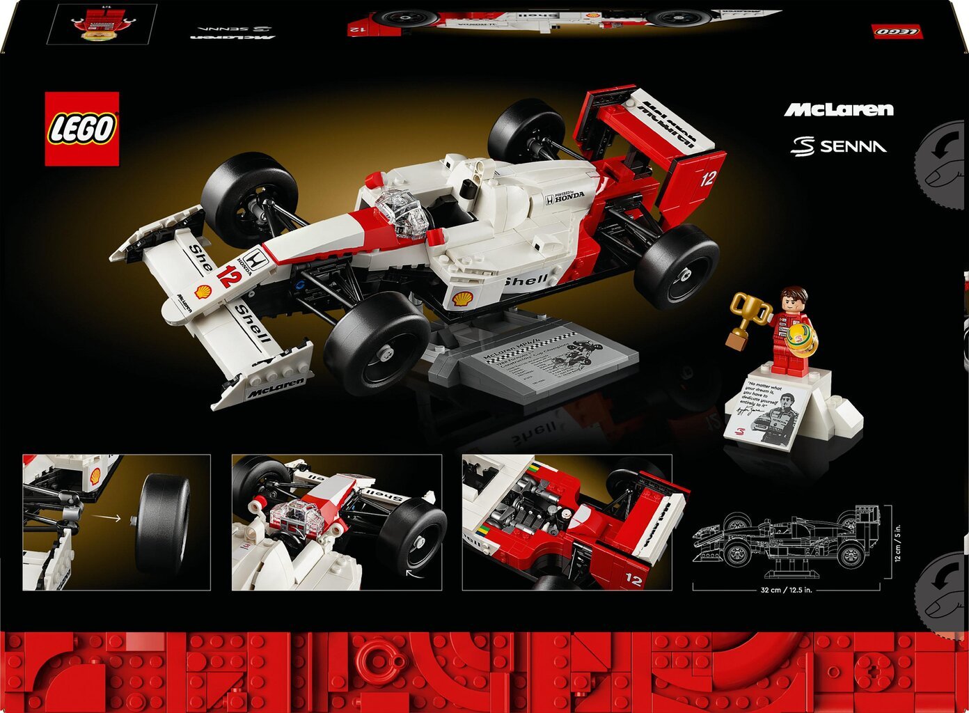 10330 LEGO® Icons McLaren MP4/4 ja Ayrton Senna цена и информация | Klotsid ja konstruktorid | kaup24.ee