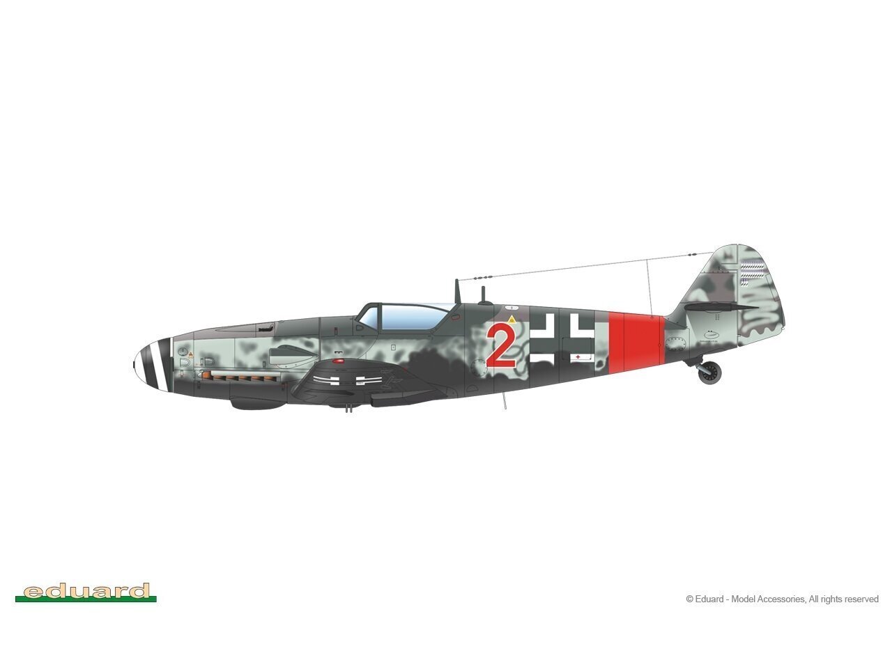 Eduard - Bf-109G-6/ AS Weekend Edition, 1/48, 84169 hind ja info | Klotsid ja konstruktorid | kaup24.ee