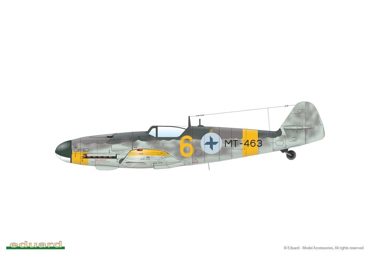 Eduard - Bf-109G-6/ AS Weekend Edition, 1/48, 84169 hind ja info | Klotsid ja konstruktorid | kaup24.ee