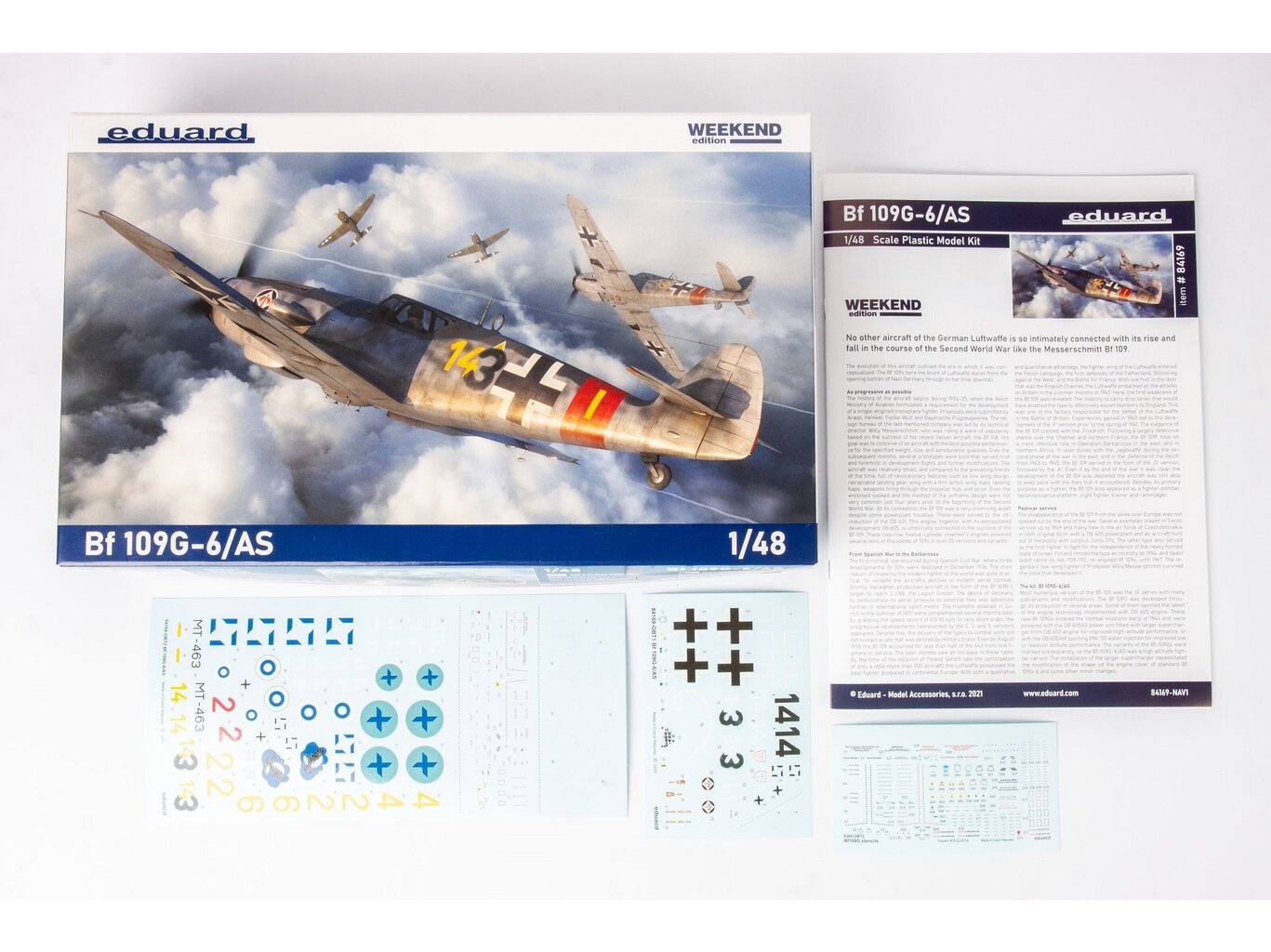 Eduard - Bf-109G-6/ AS Weekend Edition, 1/48, 84169 hind ja info | Klotsid ja konstruktorid | kaup24.ee