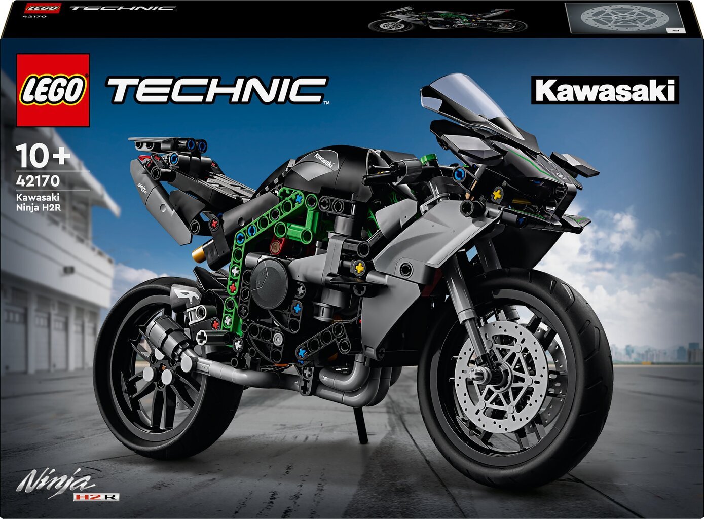 42170 LEGO® Technic Mootorratas Kawasaki Ninja H2R цена и информация | Klotsid ja konstruktorid | kaup24.ee