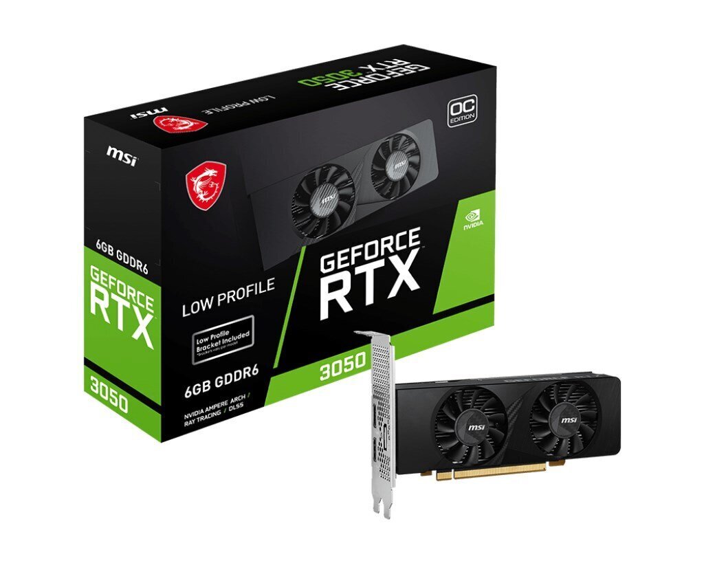 MSI GeForce RTX 3050 LP OC (V812-023R) hind ja info | Videokaardid (GPU) | kaup24.ee