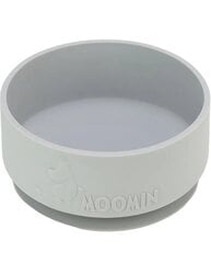 Силиконовая миска Moomin Silicone, серый цвет, 6+ месяцев цена и информация | Детский столовый сервиз | kaup24.ee