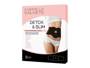 Kõhupiirkonna salendav plaaster Gabriella Salvete Detox &amp; Slim Black, 8 tk. цена и информация | Антицеллюлитные кремы, средства для упругости кожи | kaup24.ee