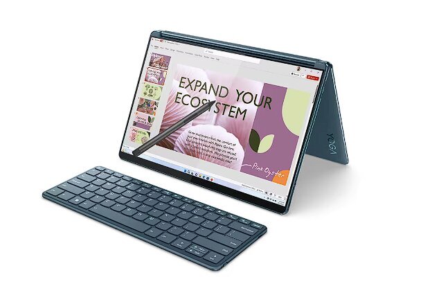 Lenovo Yoga Book 9 13IRU8 82YQ004MMH Tidal Teal hind ja info | Sülearvutid | kaup24.ee