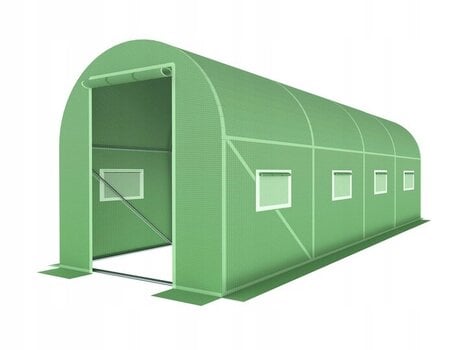 Kasvuhoone Kontrast 10 m² 400 x 250 cm, roheline hind ja info | Kasvuhooned | kaup24.ee