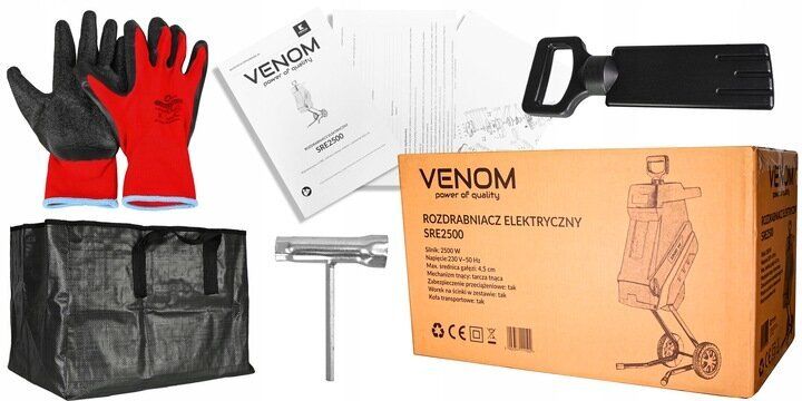 Elektriline oksapurusti Venom 3500W XXXL hind ja info | Oksapurustajad ja lehepuhurid | kaup24.ee