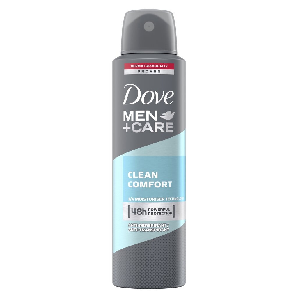 Deodorant Dove Men Clean Comfort meestele, 150 ml, 6 tk hind ja info | Deodorandid | kaup24.ee
