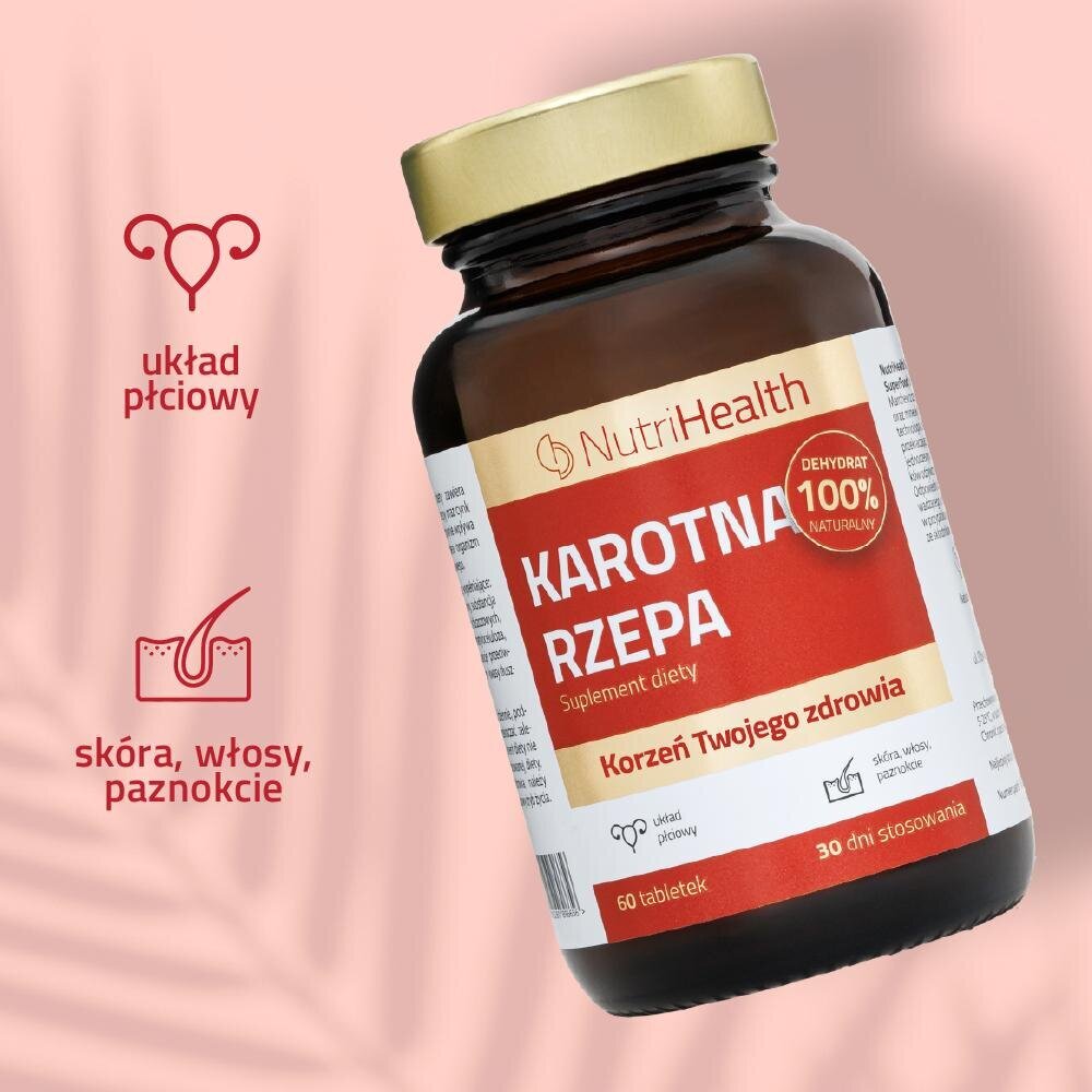 Nutri -tervise toidulisand Karotell Velcro, 60 kapslit цена и информация | Vitamiinid, toidulisandid, preparaadid tervise heaoluks | kaup24.ee