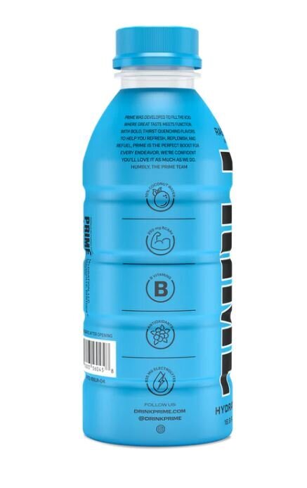 Isotooniline jook Prime UK Blue Raspberry, 500ml hind ja info | Karastusjoogid | kaup24.ee