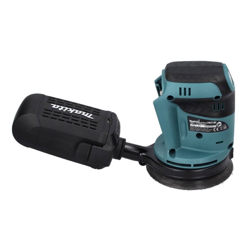 Makita DBO 180 RT akuga ekstsentriline lihvmasin 18 V 125 mm + 2x aku 5,0 Ah + laadija цена и информация | Lihvmasinad ja ketaslõikurid | kaup24.ee