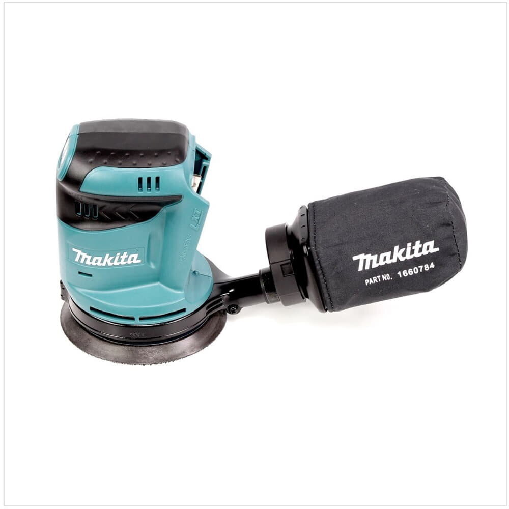 Makita DBO 180 RF1J akuga ekstsentriline lihvmasin 18 V 125 mm + 1x aku 3,0 Ah + laadija + Makpac цена и информация | Lihvmasinad ja ketaslõikurid | kaup24.ee