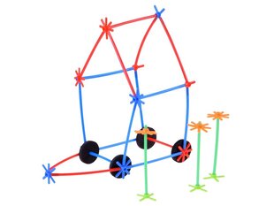 Õlekõrtest lastekonstruktor цена и информация | Конструкторы и кубики | kaup24.ee
