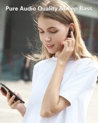 Bluetooth kõrvaklapid, must цена и информация | Наушники | kaup24.ee