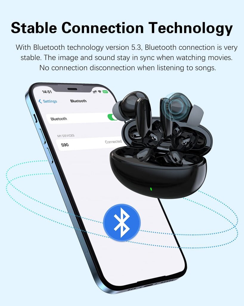 Bluetooth-наушники, черные цена | kaup24.ee