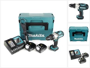 Дрель Makita DDF 451 RMJ, 18В, с аккумулятором и зарядным блоком цена и информация | Шуруповерты, дрели | kaup24.ee