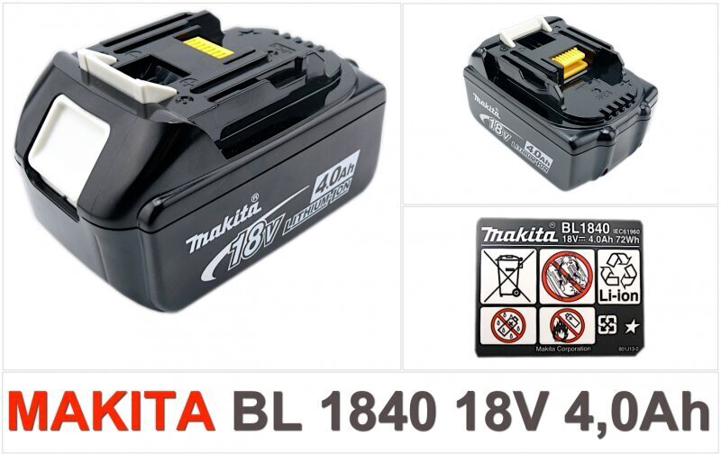 Aku Makita BL 1840 B, 18 V hind ja info | Akutrellid, kruvikeerajad | kaup24.ee