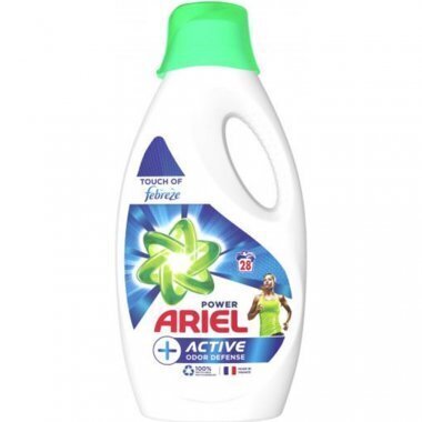 Pesugeel Ariel Power vedel + aktiivne lõhnakaitse, 28 pesu, 1,54 l цена и информация | Pesuvahendid | kaup24.ee