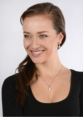 Hõbedast pärliga kaelakee naistele JwL Luxury Pearls JL0200 hind ja info | Kaelakeed | kaup24.ee