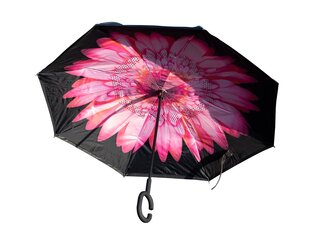 Vihmavari, must ja roosa HD-54029 hind ja info | Naiste vihmavarjud | kaup24.ee