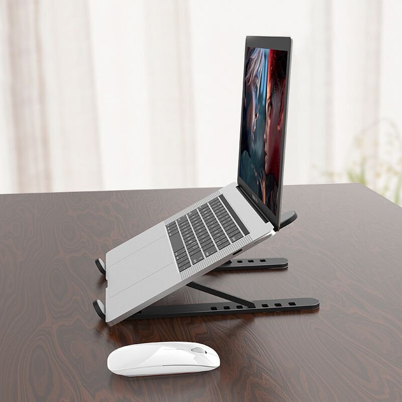 Kokkupandav sülearvuti alus, must hind ja info | Sülearvuti tarvikud | kaup24.ee