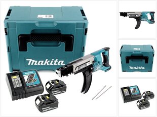 Аккумуляторный шуруповерт Makita DFR 750 RMJ, 18 В, вместе с аккумулятором 6,0 Ач и ЗУ цена и информация | Шуруповерты, дрели | kaup24.ee