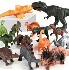 Dinosaurus 44 elementi komplekti käepärase kastiga цена и информация | Игрушки для мальчиков | kaup24.ee
