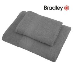 Bradley froteerätik, 100 x 150 cm, hall, 3tk hind ja info | Rätikud, saunalinad | kaup24.ee