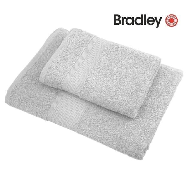 Bradley froteerätik, 100 x 150 cm, helehall, 3tk hind ja info | Rätikud, saunalinad | kaup24.ee