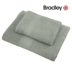 Bradley froteerätik, 100 x 150 cm, oliiv, 3tk hind ja info | Rätikud, saunalinad | kaup24.ee